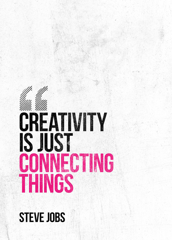 Steve Jobs Creativity Quote Poster