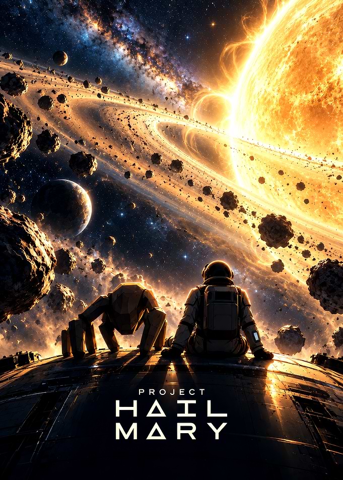 Project Hail Mary Space Poster
