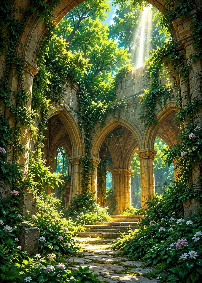 Enchanted Ancient Stone Ruins