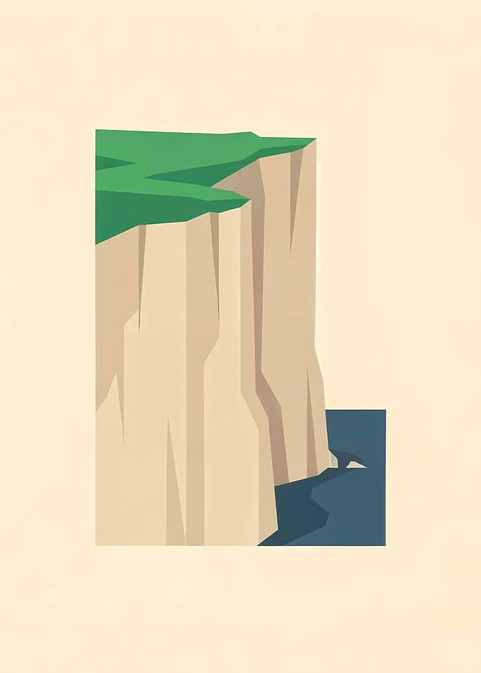 Minimalist Cliffs of Moher