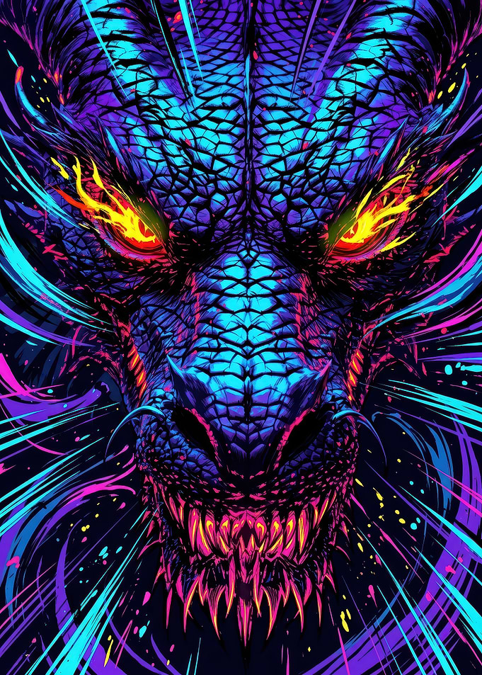 fierce Dragon Portrait