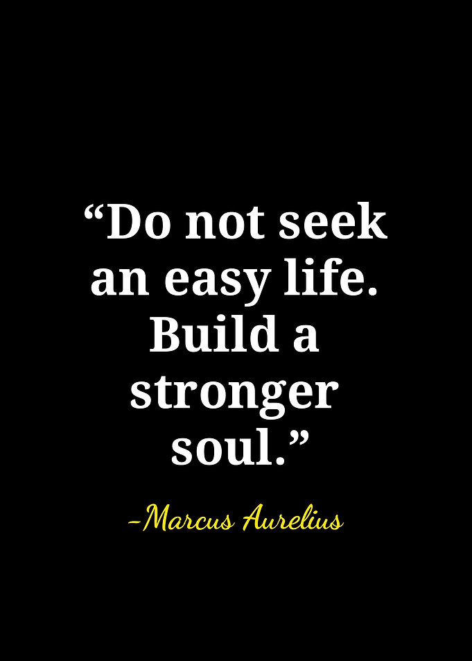 Marcus Aurelius Inspirational Quote Poster