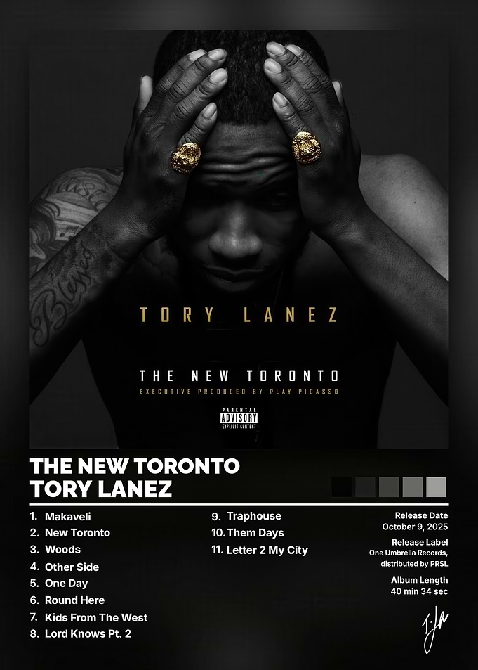 Tory Lanez The New Toronto Poster