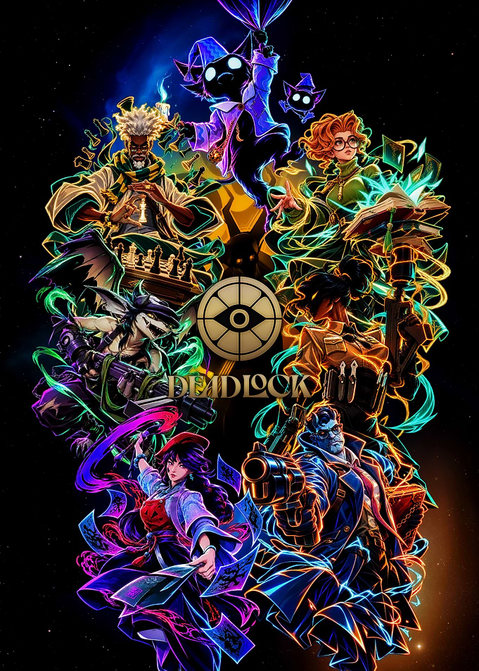 Deadlock Game Character Ensemble Poster