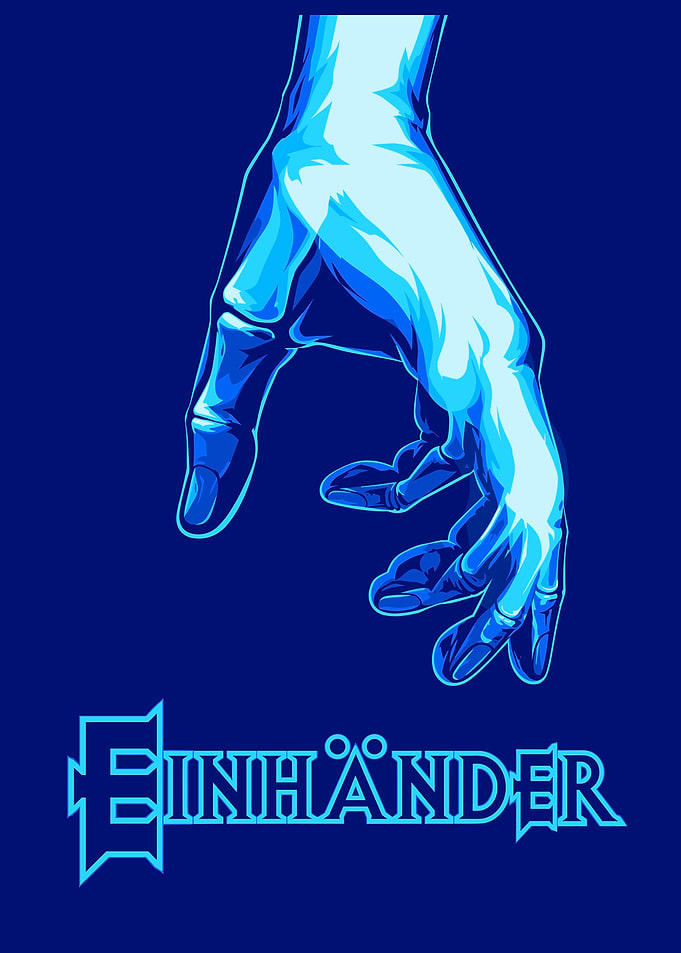 Einhänder Game Logo and Hand Graphic