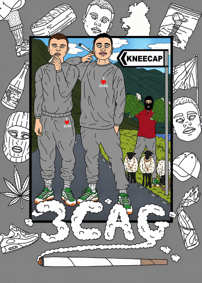 Kneecap 3CAG Fan Art Illustration