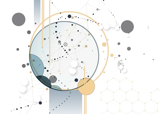 Abstract Geometric Tech Pattern