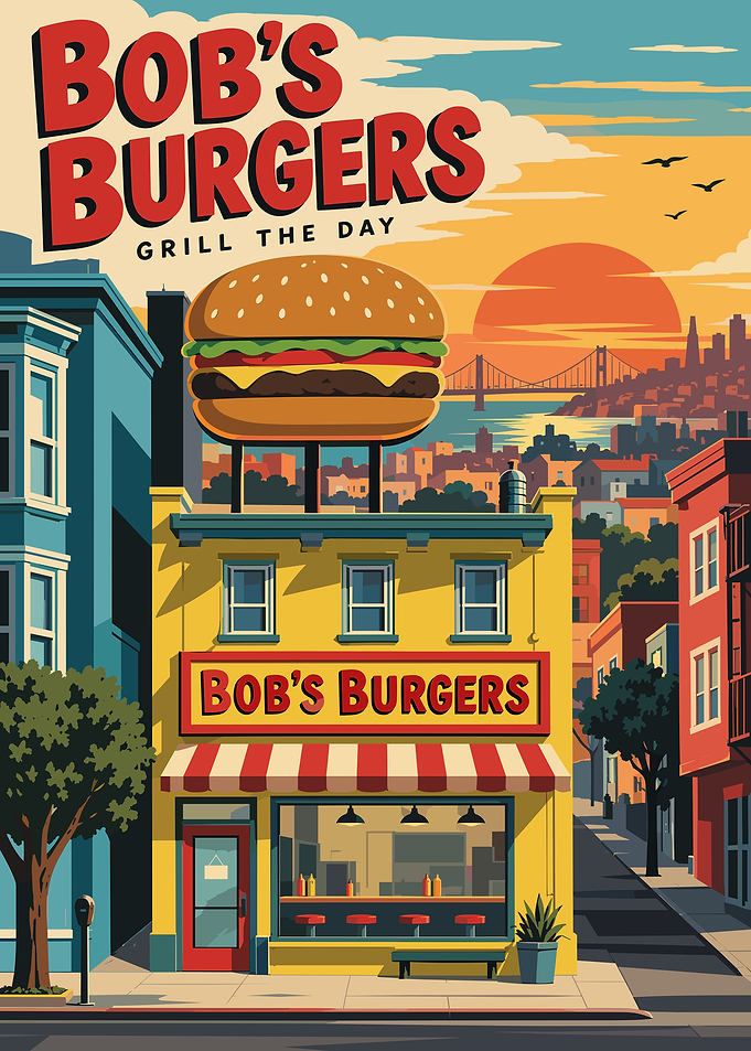 Bob's Burgers Grill the Day Poster