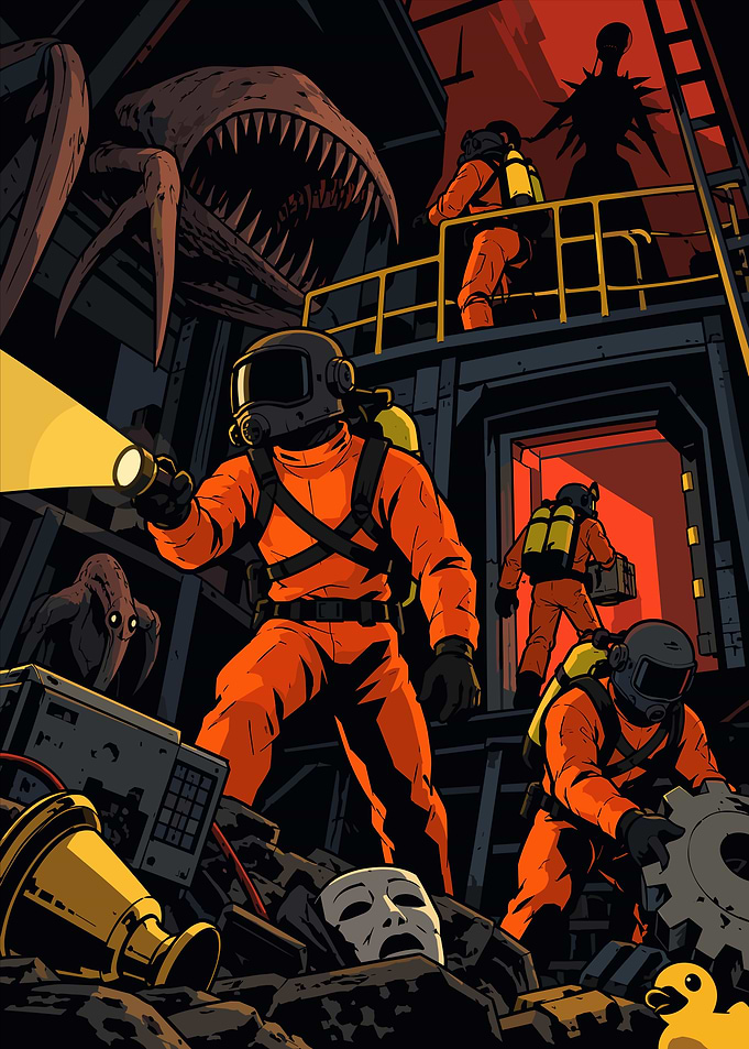 Lethal Company Horror Game Fan Art