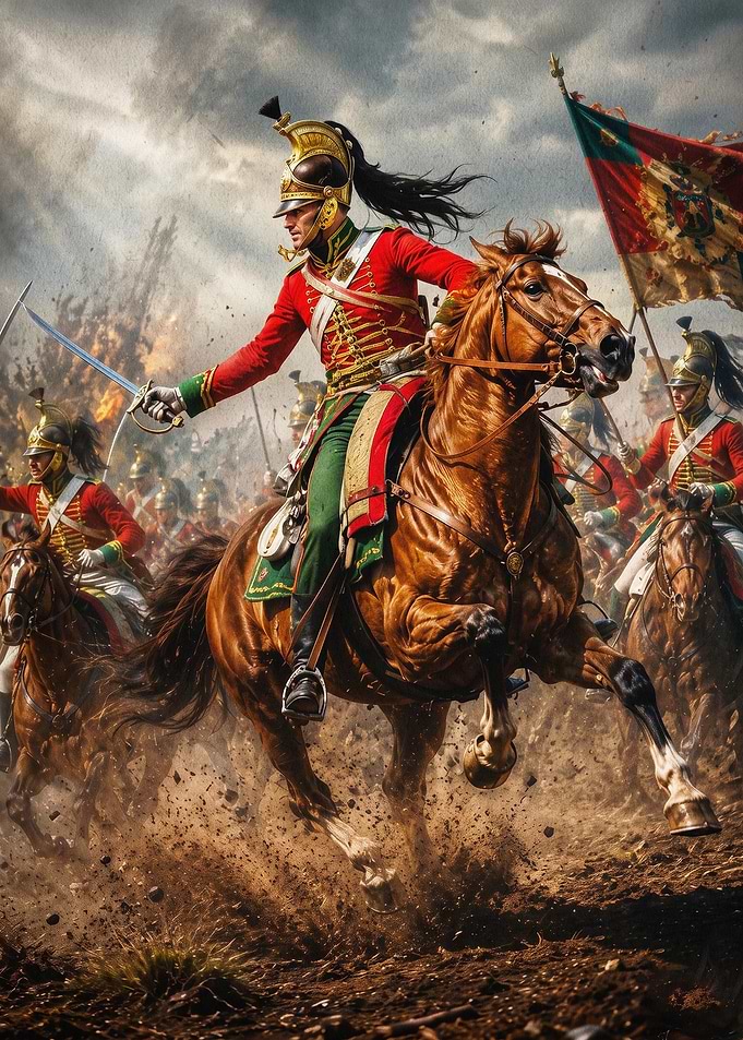 Military Cavalry Battle Epic Art