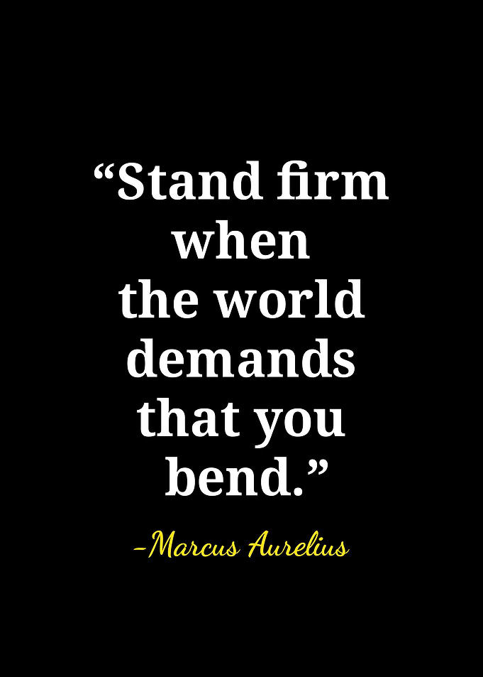 Marcus Aurelius Inspirational Quote Poster