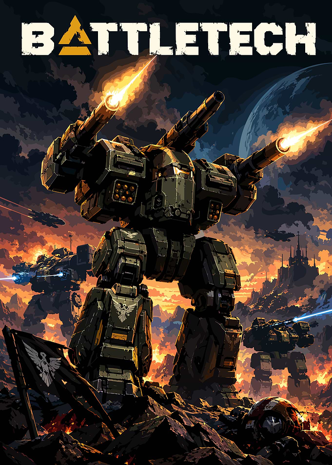 BattleTech Mech Warfare Poster
