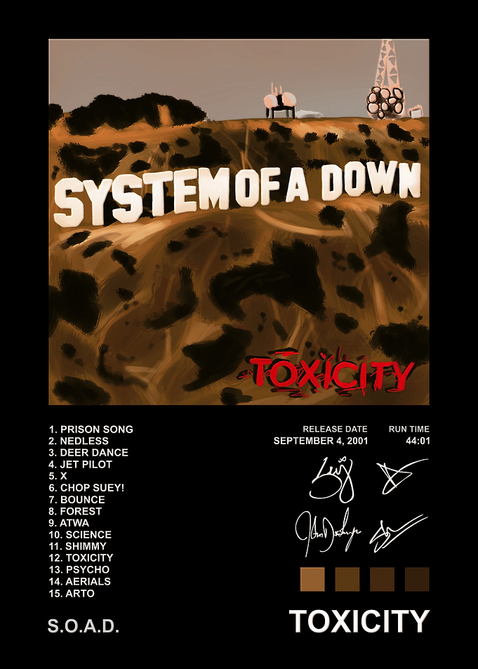 System of a Down Toxicity Poster
