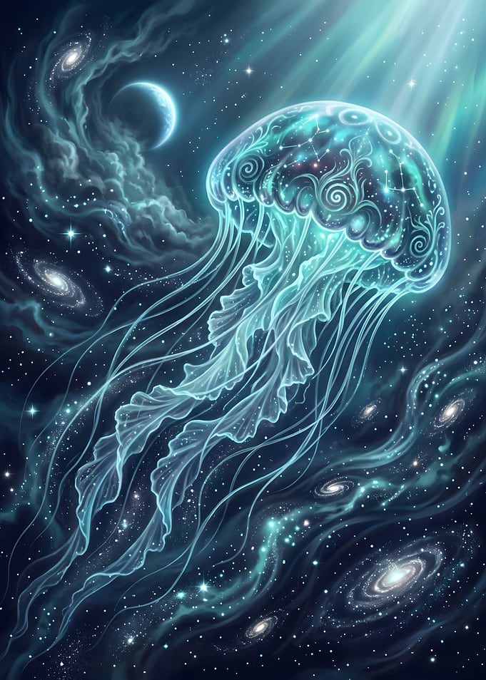Cosmic Jellyfish in Deep Space