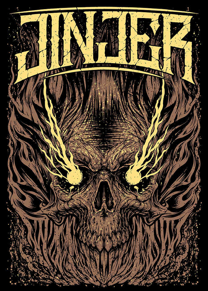 Jinjer Band Skull Graphic Art