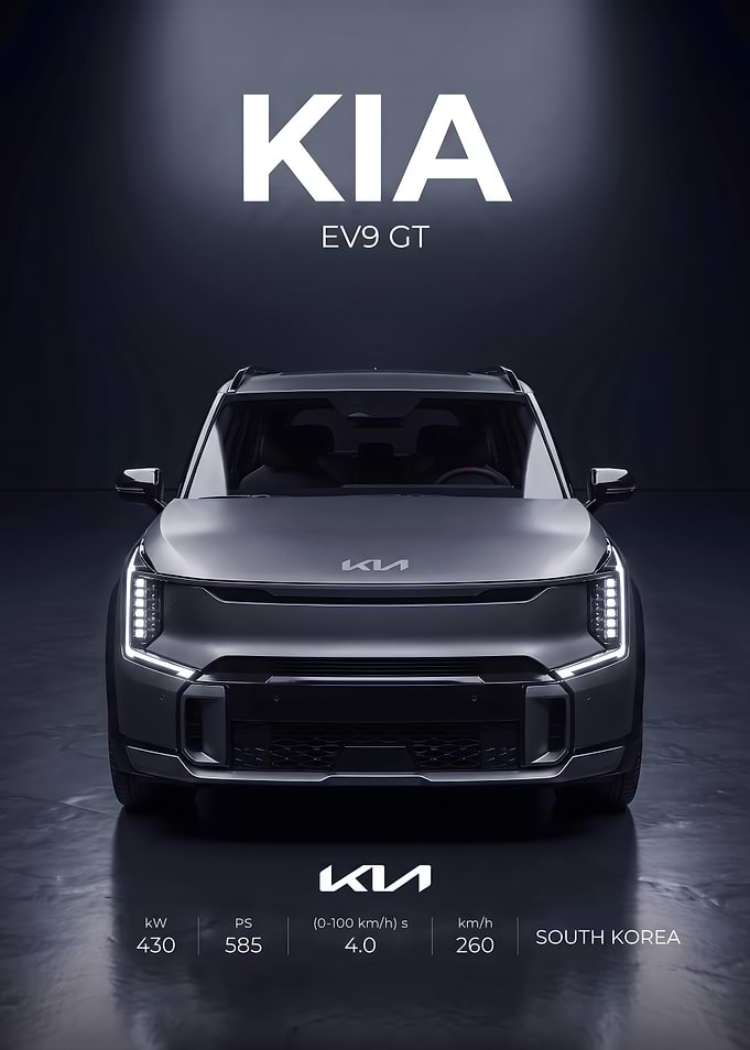 Elegant sleek car poster