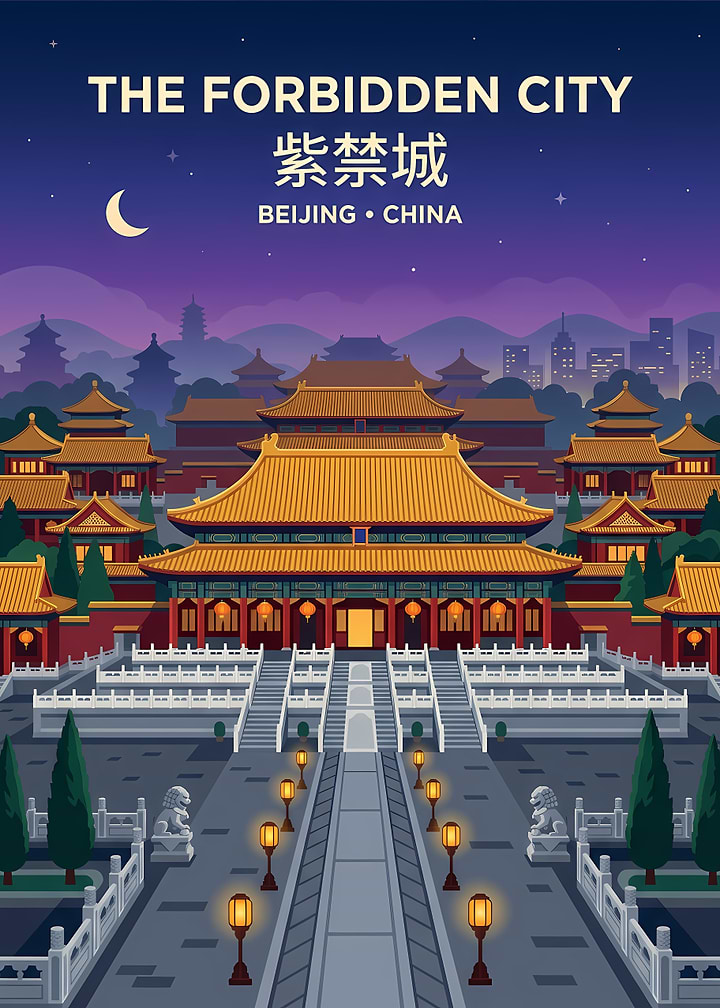 The Forbidden City Beijing Poster
