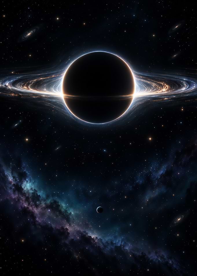 Supermassive Black Hole in Deep Space
