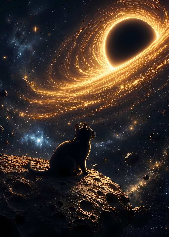 Cat Observing a Stellar Black Hole