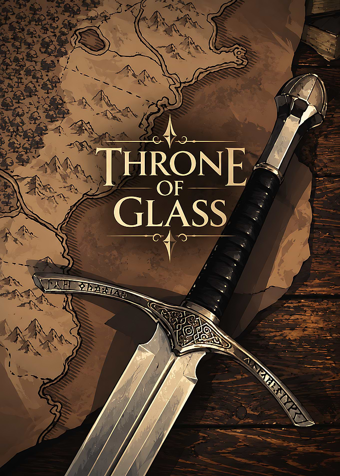 Throne of Glass Sword and Map