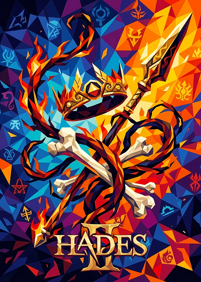 Hades II Low Poly Poster