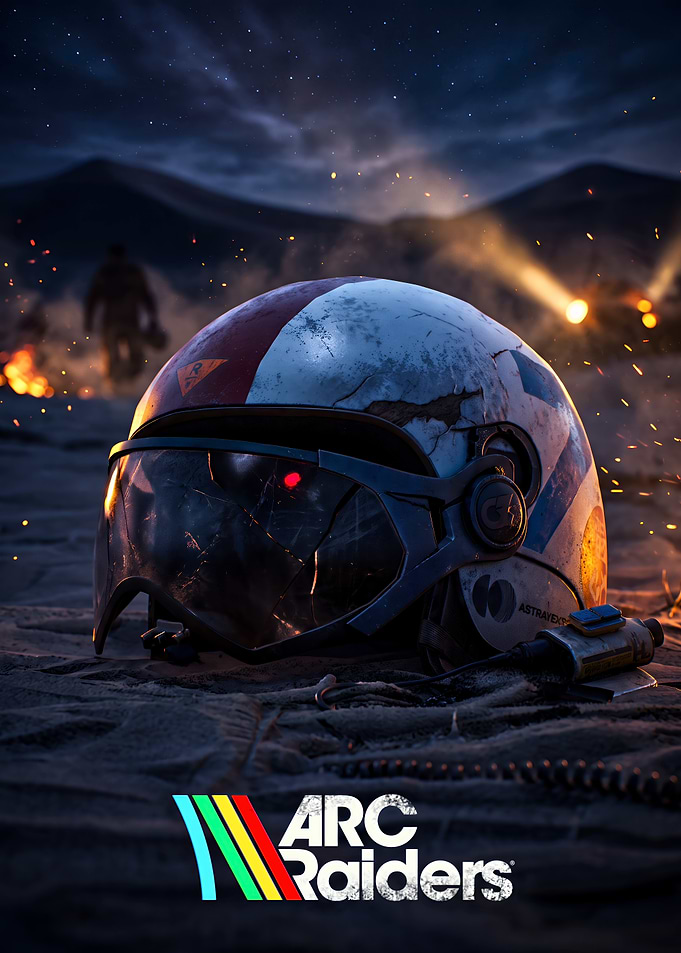 ARC Raiders Game Helmet Poster