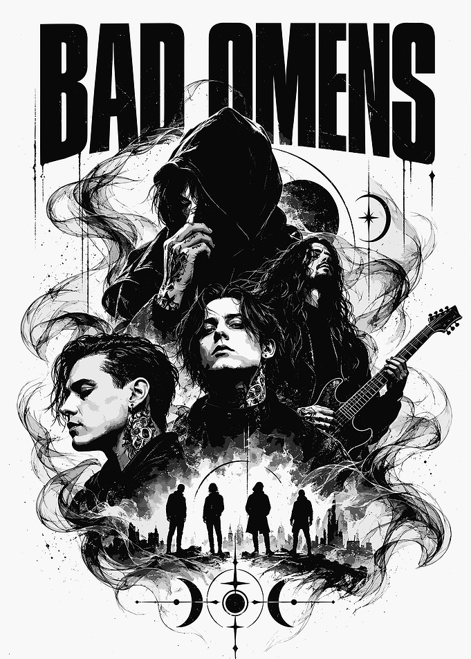 Bad Omens Band Graphic Art