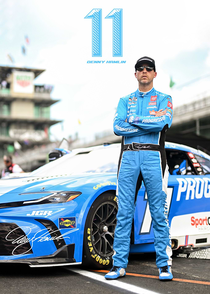 Denny Hamlin NASCAR Driver Portrait