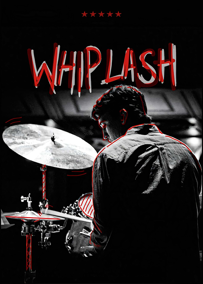 Whiplash Movie Poster Drummer Art