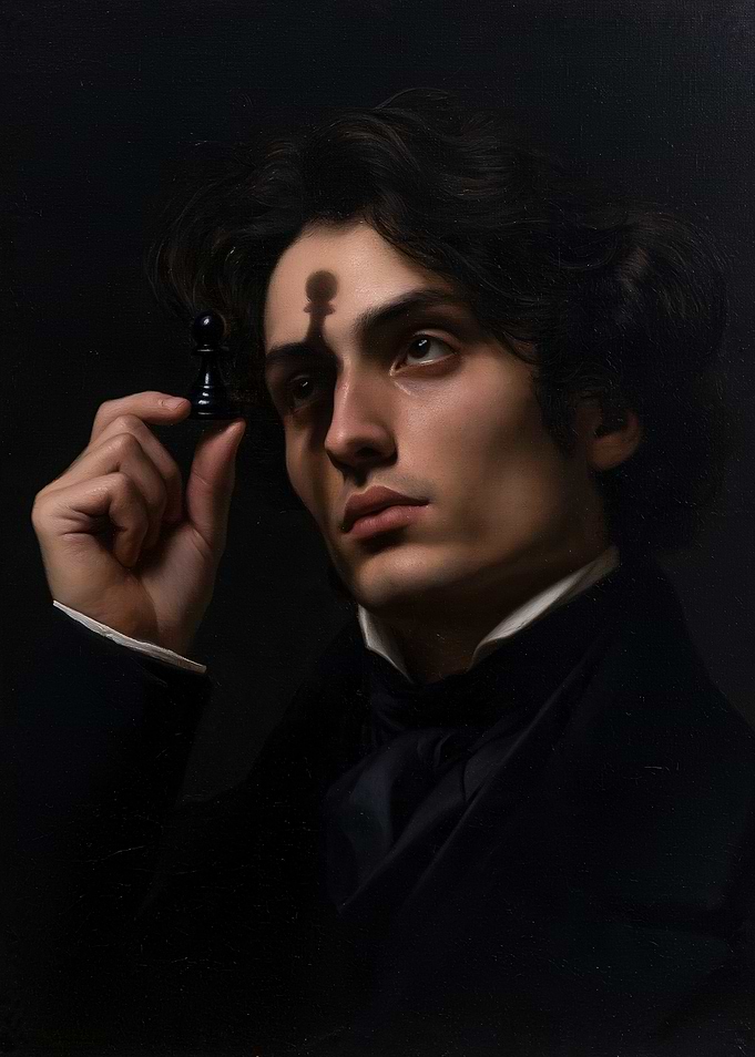Portrait of a Man with Pawn