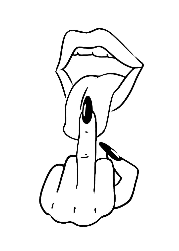 Edgy Minimalist Line Art Illustration