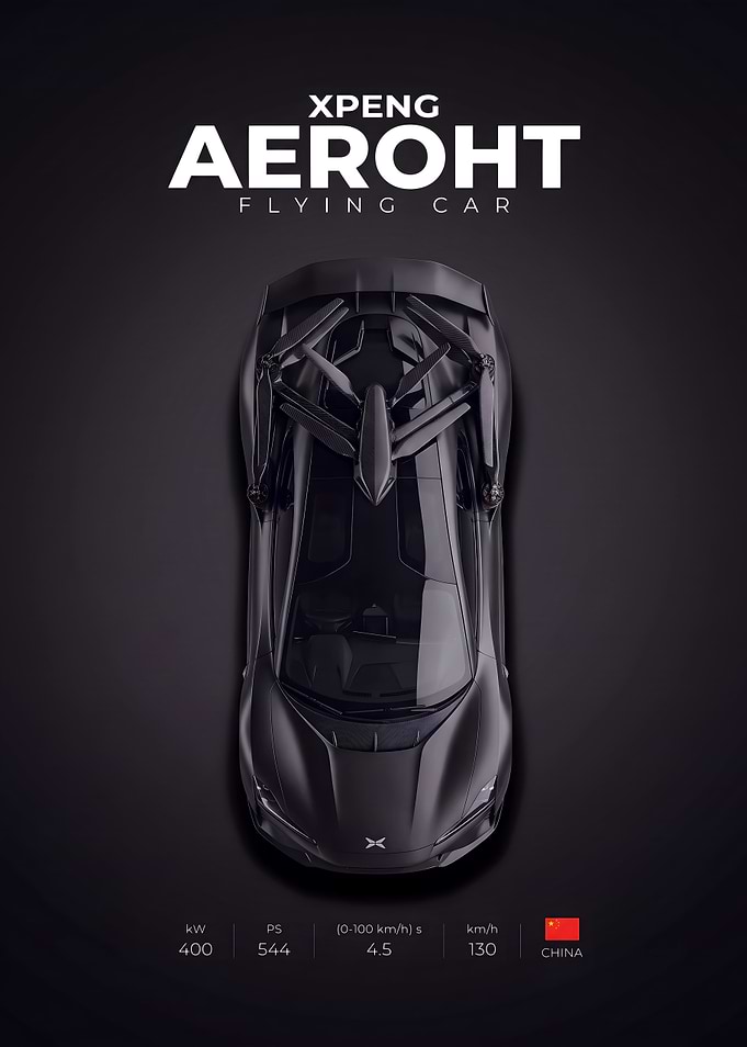 Elegant sleek car poster