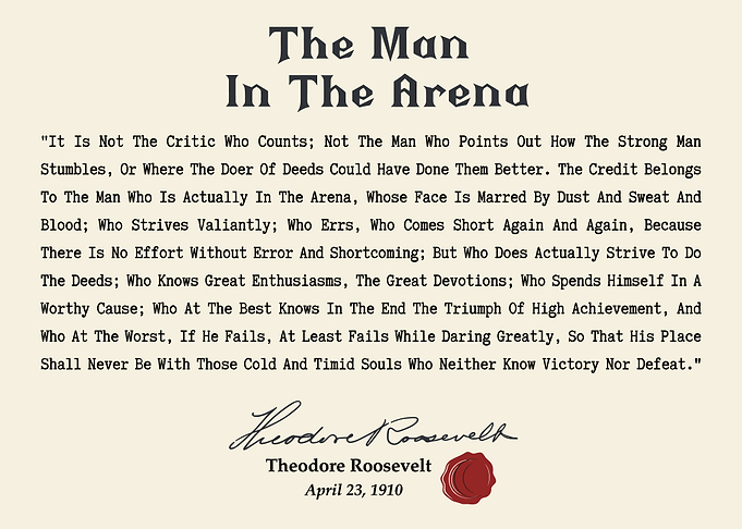 The Man In The Arena Quote