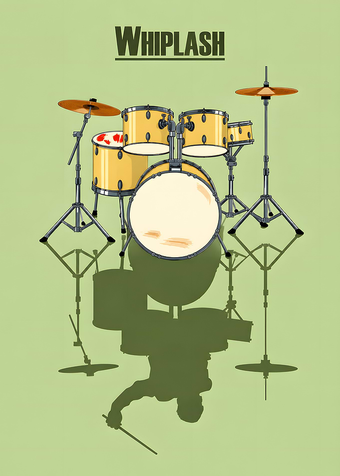 Whiplash Movie Drum Set Poster