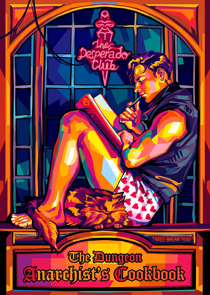 The Desperado Club Anarchist's Cookbook Art