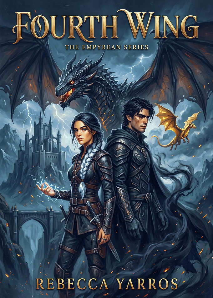 Fourth Wing Book Cover Art
