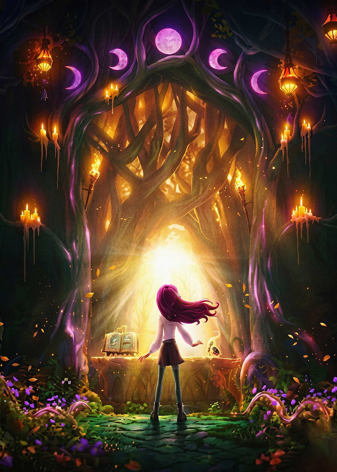 Magical Forest Portal Fantasy Art