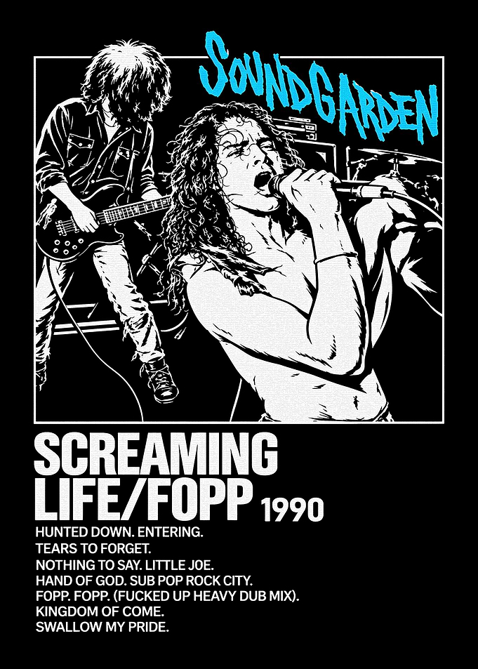 Soundgarden Screaming Life Fopp Poster