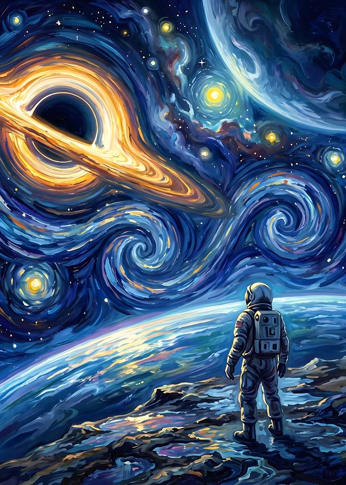 Interstellar Van Gogh Style Poster