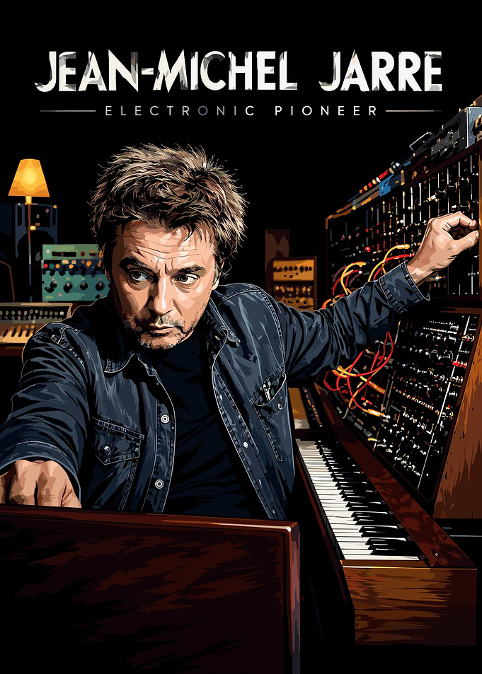 Jean-Michel Jarre Electronic Pioneer Poster