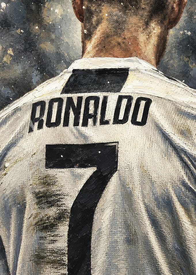 Cristiano Ronaldo Number 7 Jersey Painting