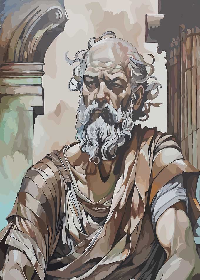Portrait of an Ancient Greek Philosopher