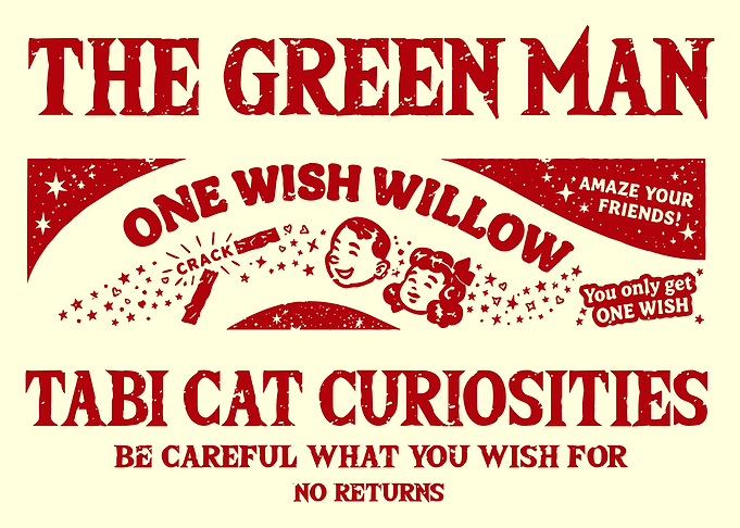 The Green Man Vintage Style Poster