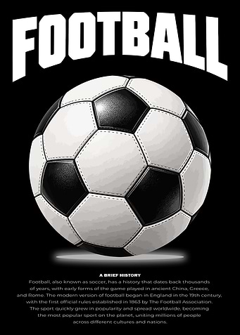 Football History Poster