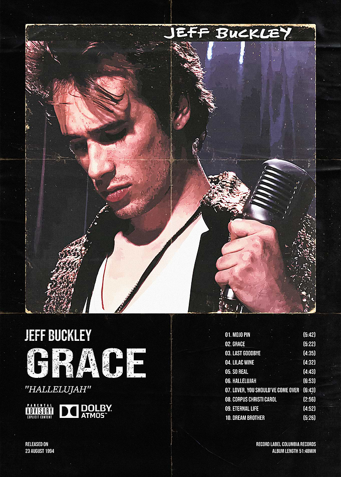 Jeff Buckley Grace Album Poster