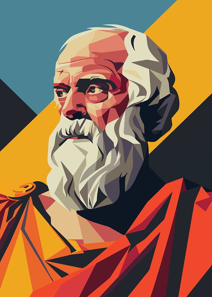 Geometric Portrait of Socrates