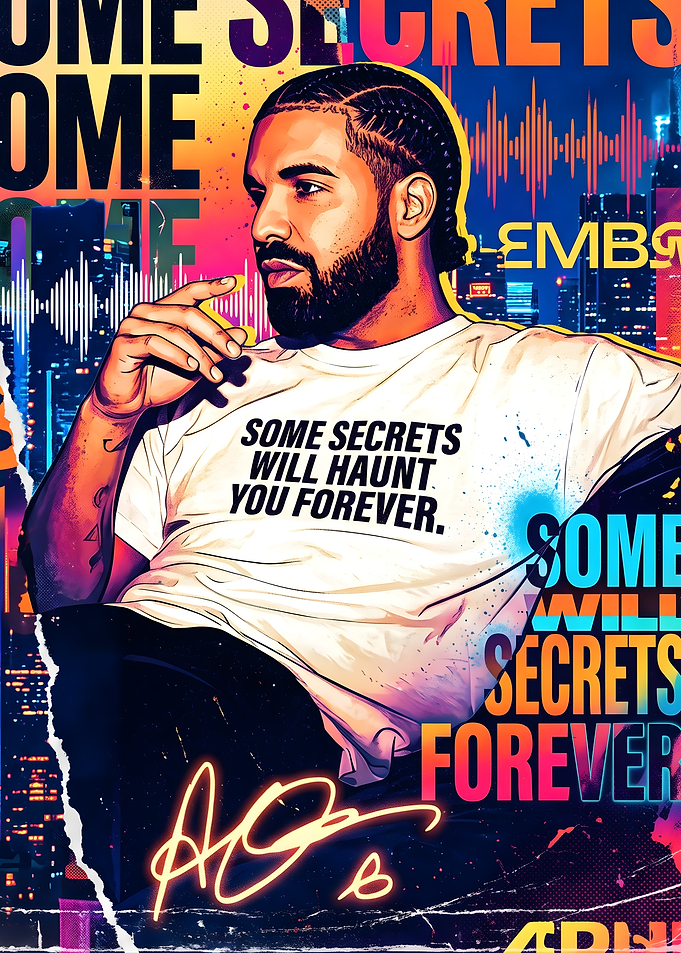 Drake Pop Art Portrait Poster