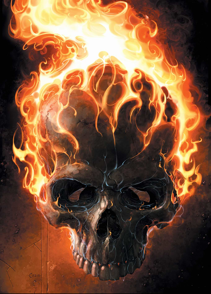 Ghost Rider - Flaming Skull
