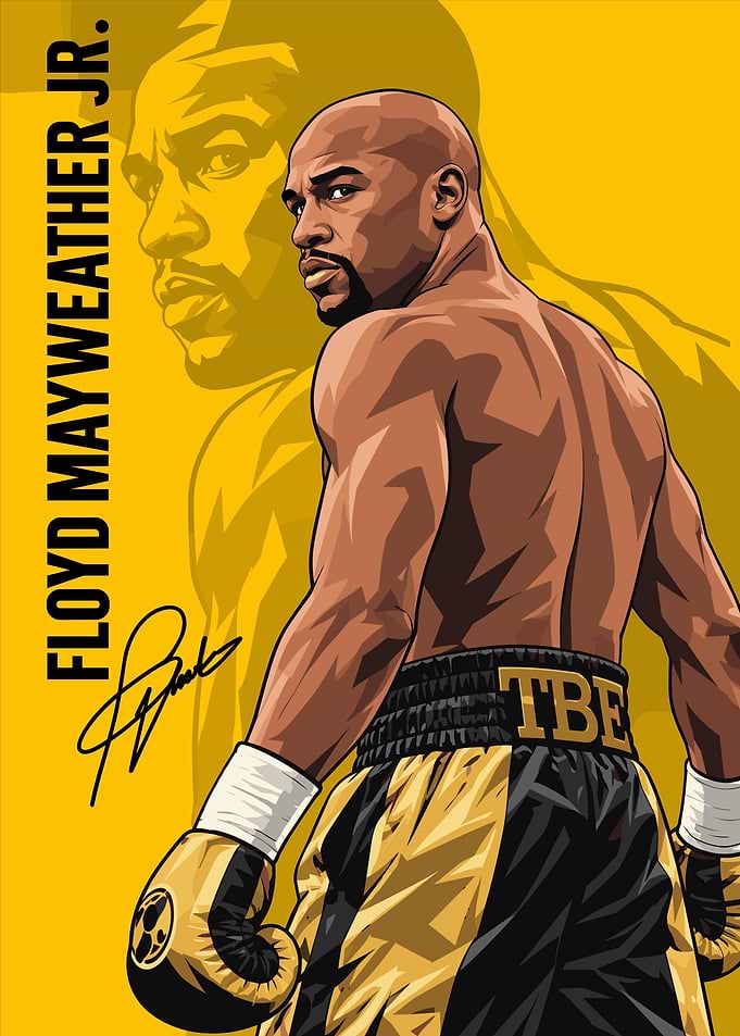 Floyd Mayweather Jr. Boxing Poster