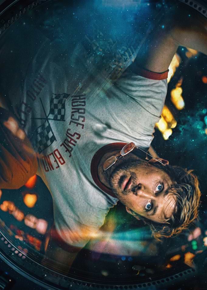 Racing Driver Space Surreal Art